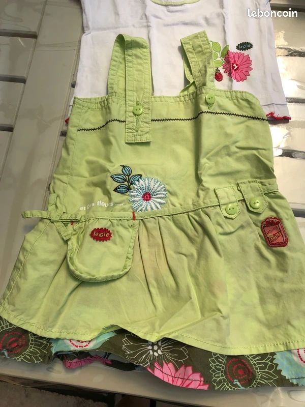 Ensemble robe 6 MOIS + t-shirt fille été la compagnie des petits (image 2)