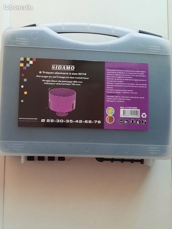 SIDAMO 6 Trépan diamant à sec M14 (image 1)