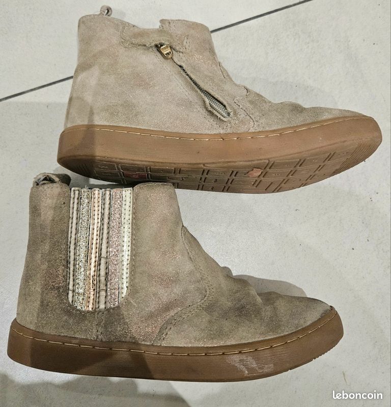 Bottines en cuir marque Shoo pom t.28 (image 3)