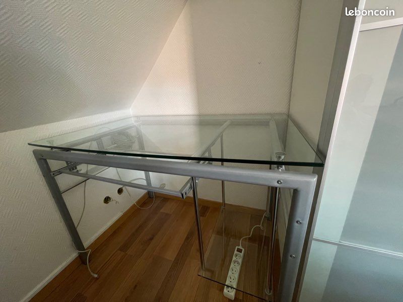 Bureau en verre 110x72cm (image 3)