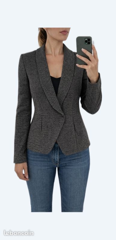 Veste blazer cintré manches 3/4 beige femme | La Halle