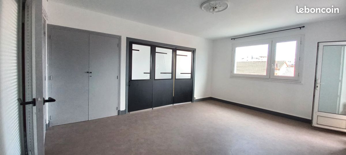 Porte verrière coulissante pliable sur roulettes ~2m38 (image 2)