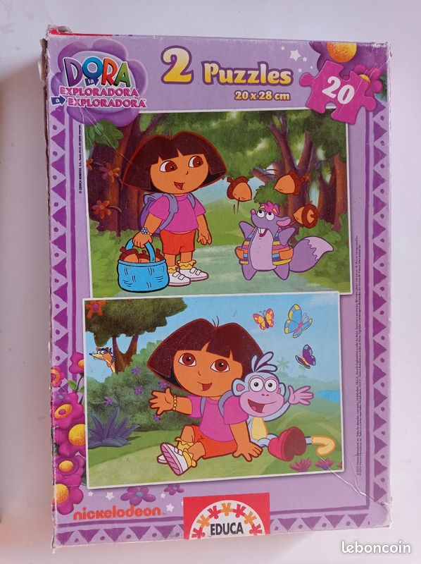 2 puzzles Dora 20 pièces (image 1)
