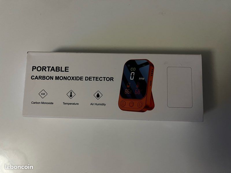 Détecteur de monoxyde de carbone portable — Neuf (image 1)