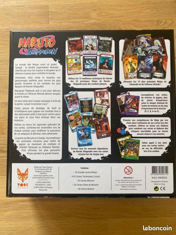 Topi Games – Naruto Shippuden : Combats De Ninjas – Jeu De Stratégie, Licence Officielle, Dès 7 Ans, Cartes Et Missions