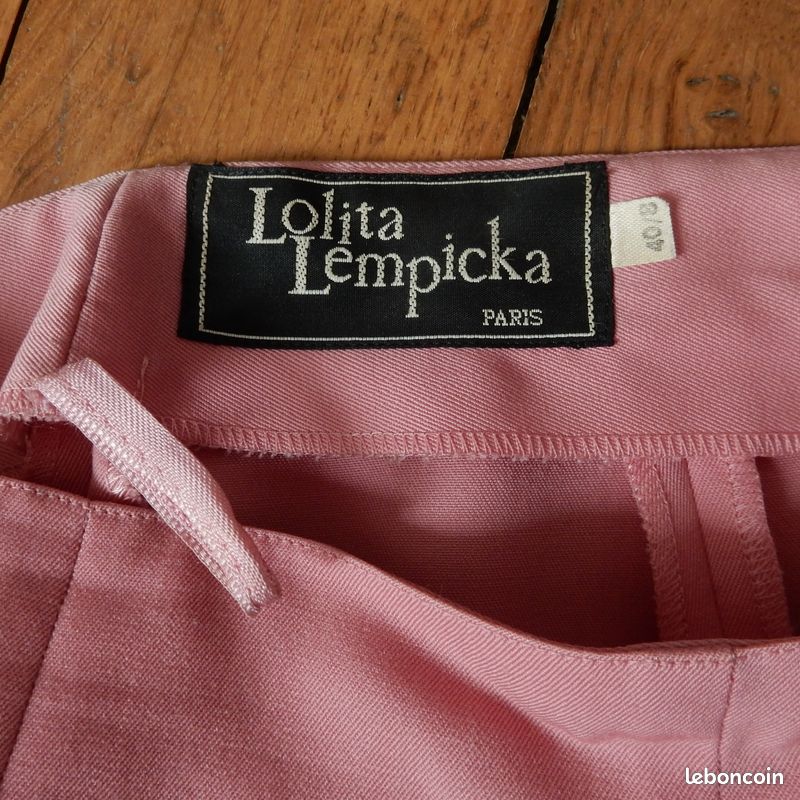 Tailleur Vintage Lolita Lempicka Taille 38 - Veste Et Jupe Rose/violet, Made In France