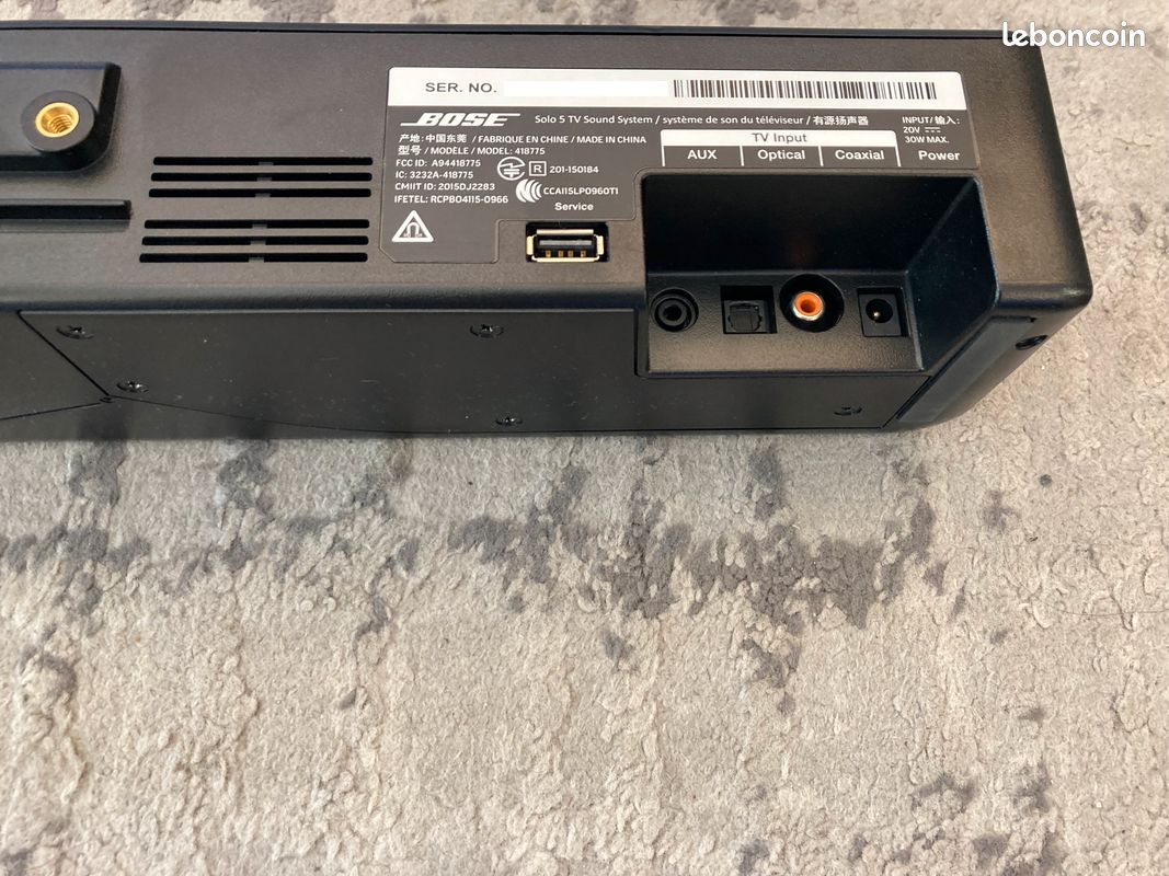 Système audio TV Bose Solo Photo, audio vidéo