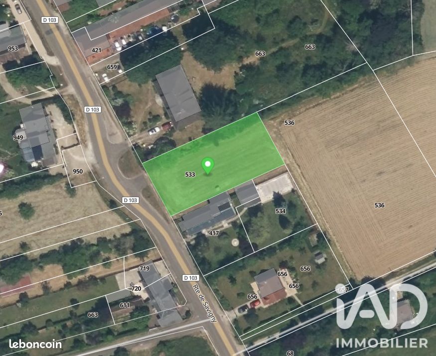 Terrain 1162 m² · à Domats · 1 162 m² · 38 000 €