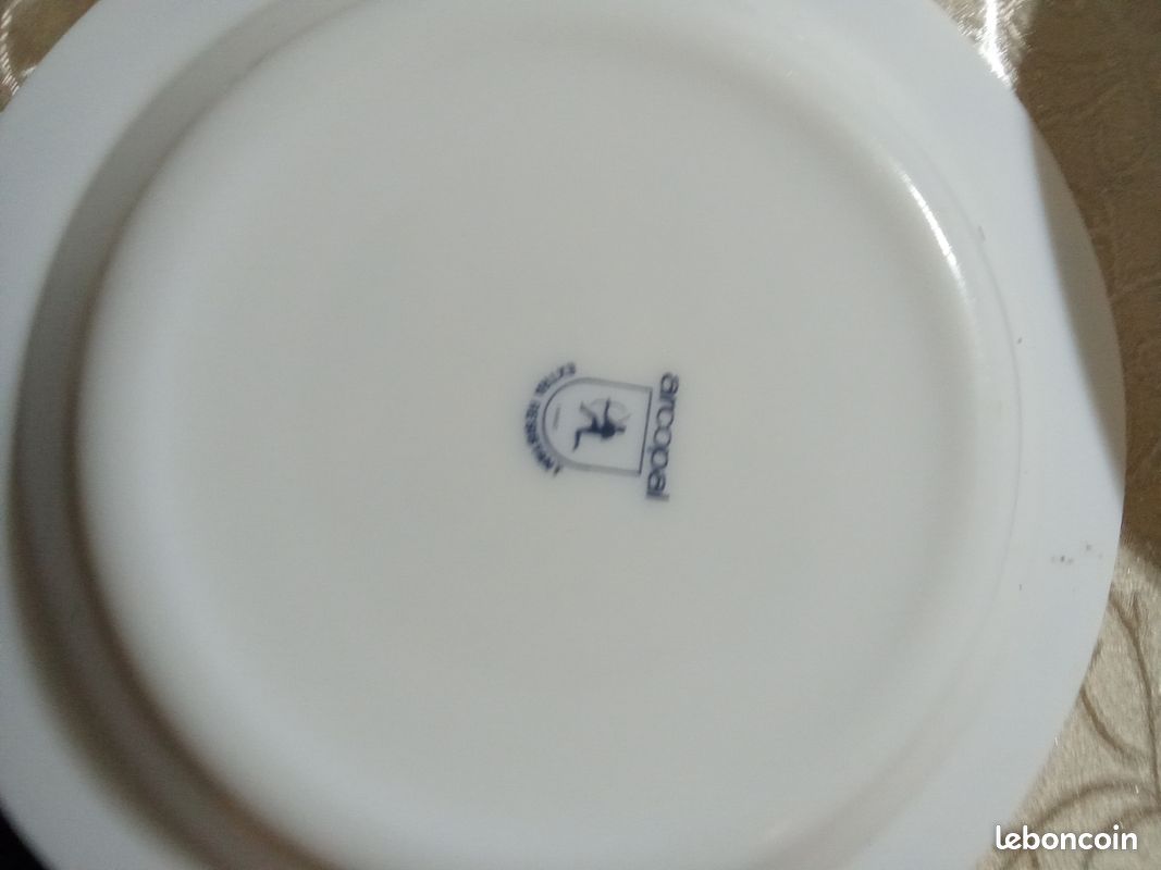 Lot De 7 Assiettes Creuses Arcopal Vintage, Thème Automne, Motifs Légumes, Multicolores