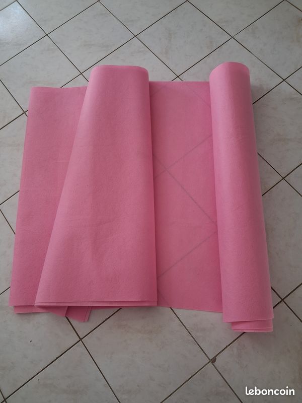 Lot de 2 tapis rose (image 3)