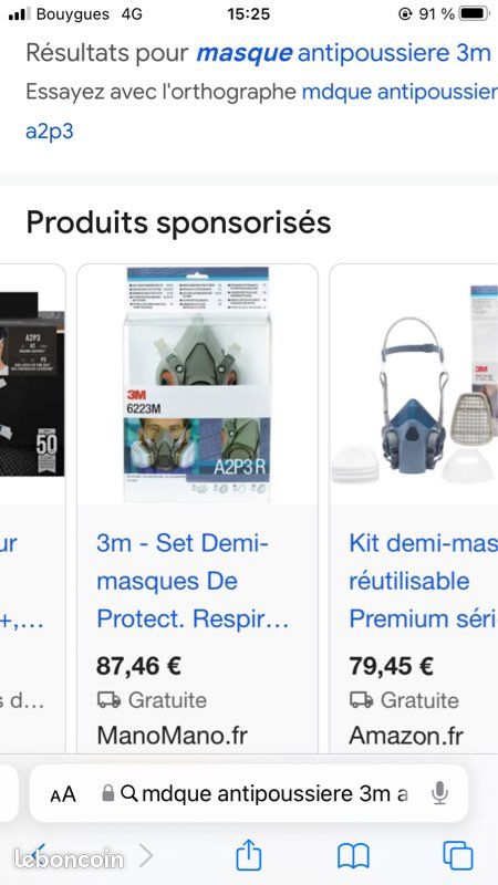 Masque 3M anti poussière (image 4)
