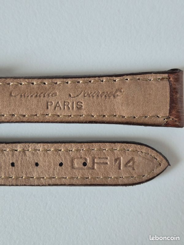 Bracelets vintage en cuir Camille Fournet 14mm (image 3)