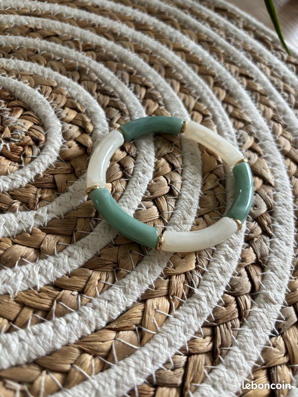 Bracelet perles incurvées (image 2)