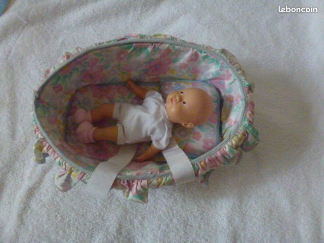 Couffin tissu COROLLE pour poupée 20 cm Jeux Jouets