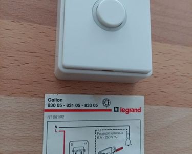 Interrupteur Poussoir Legrand GALION 83005 Avec Voyant - Neuf - Pour Télérupteur