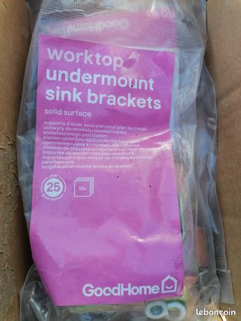 YMOBBU Lot de 2 supports réglables pour évier de cuisine encastrable – Kit de réparation d'évier de cuisine (34,8 à 60,9 cm