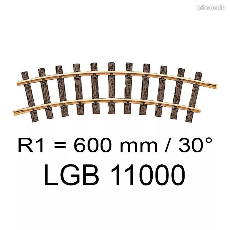 10 Rails Droits LGB Compatibles Playmobil - Occasion - Vintage