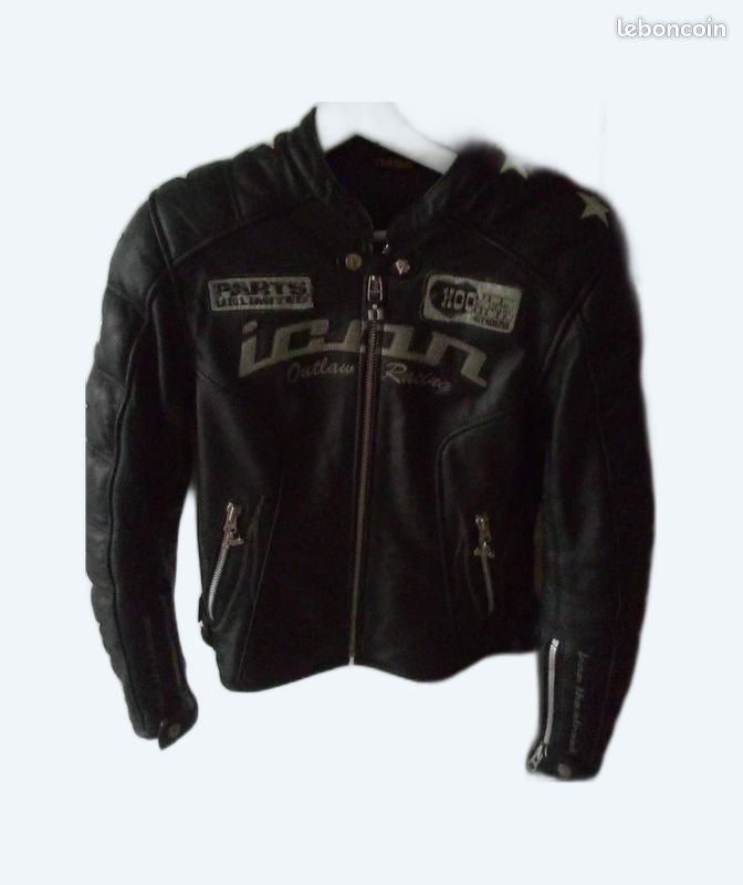 Blouson cuir moto ICON femme Vêtements