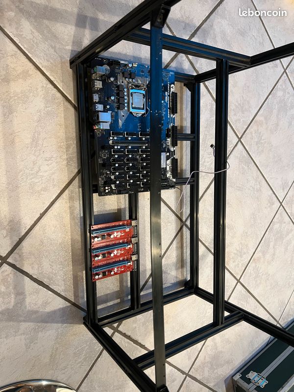 Carte mère asus b250 mining expert + rig (image 2)