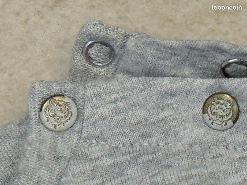 Robe grise bébé fille de marque Kenzo Kids, taille 3 ans/98 (image 6)