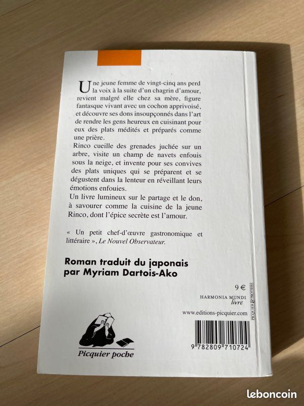Livre « le restaurant de l’amour retrouvé «  Ogawa Ito (image 3)