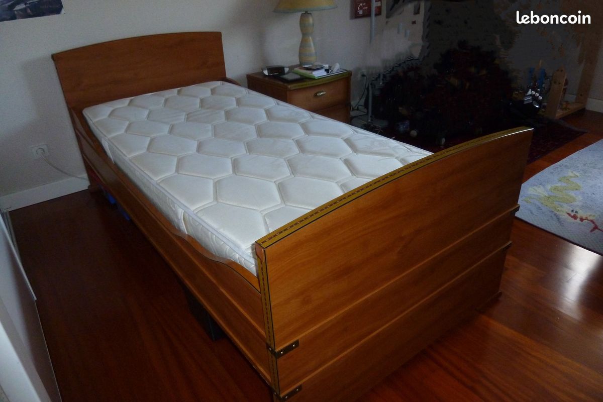 Lit bateau Gautier 90x200 avec le matelas (image 2)