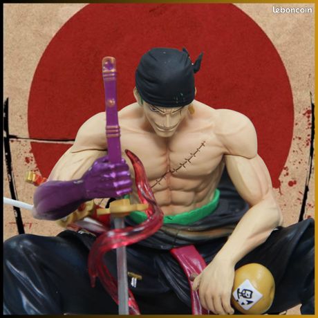 Deux Figurines One Piece Zoro Et Luffy Samouraï - 17 Cm, PVC, Collection 2022