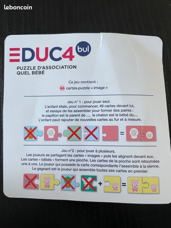 Jeu puzzle association (image 3)