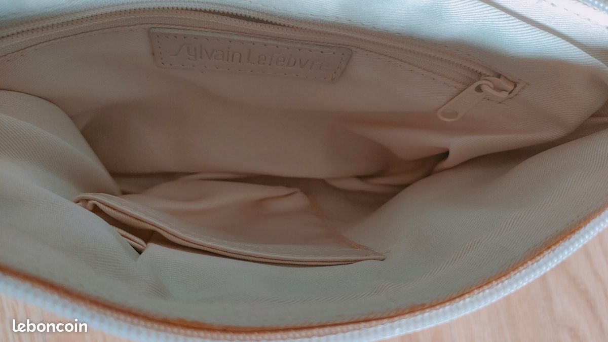 Pochette vintage écrue Sylvain Lefebvre (image 3)