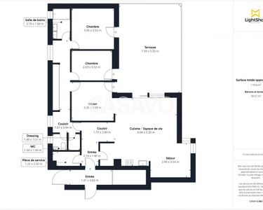 Appartement 395 000 € - 105 m²