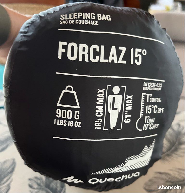 Sac de couchage forclaz 15* taille L Sport Plein air