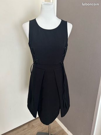 Robe Belair Prune Taille 36 - Sans Manches, Style Droite En Polyester