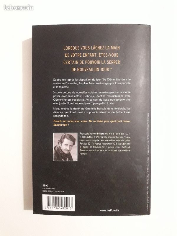 Livre - FRANÇOIS-XAVIER DILLARD - Prendre un Enfant par la Main (image 2)