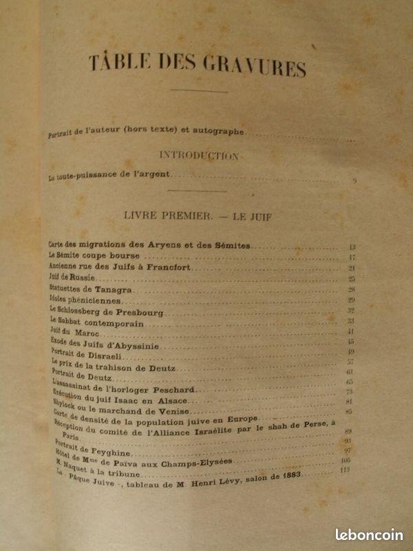 Livre:Drumont - La ance juive, tome premier, 3eme édition, 1886.djvu - Wikisource