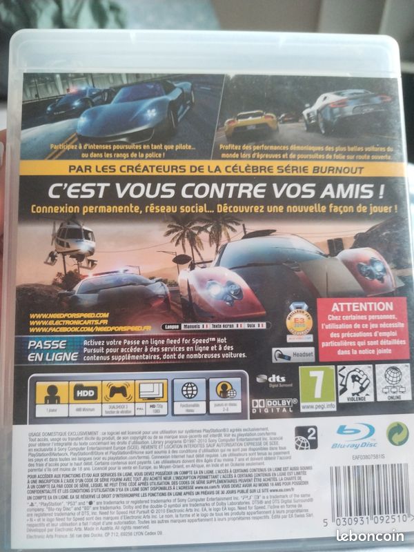 Jeux PS3 Need For Speed Hot Pursuit (image 2)