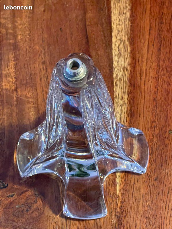 Pied De Lampe Vintage En Cristal Signé DAUM – Style Contemporain – Bon état