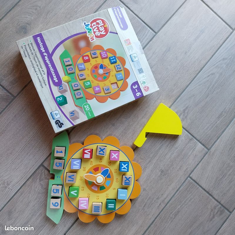 Horloge D'Apprentissage 24h Learning Resources Big Time - Enfant 5+ - Aiguilles Colorées - Pédagogique