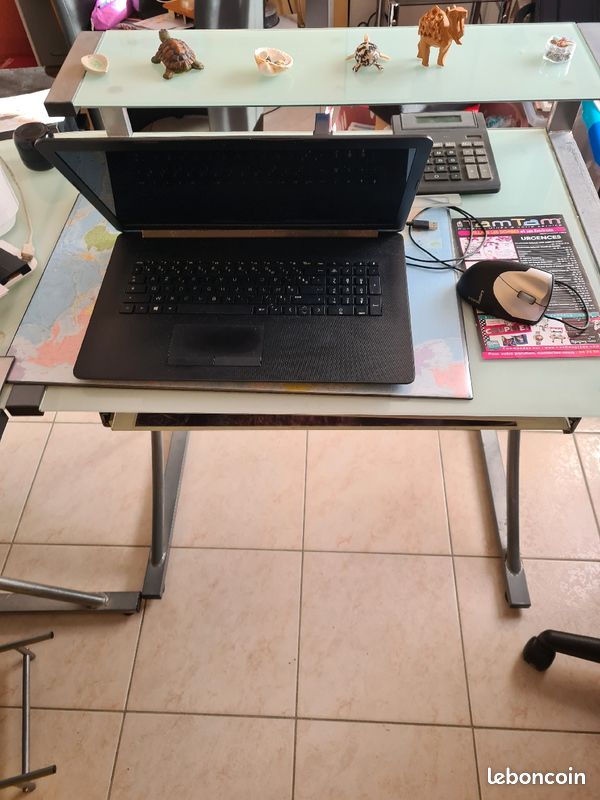 Bureau de Directeur en verre trempé 2 cotés (image 2)