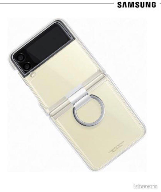Coque avec anneau Transparent pour Samsung Galaxy Z Flip 3 (image 5)