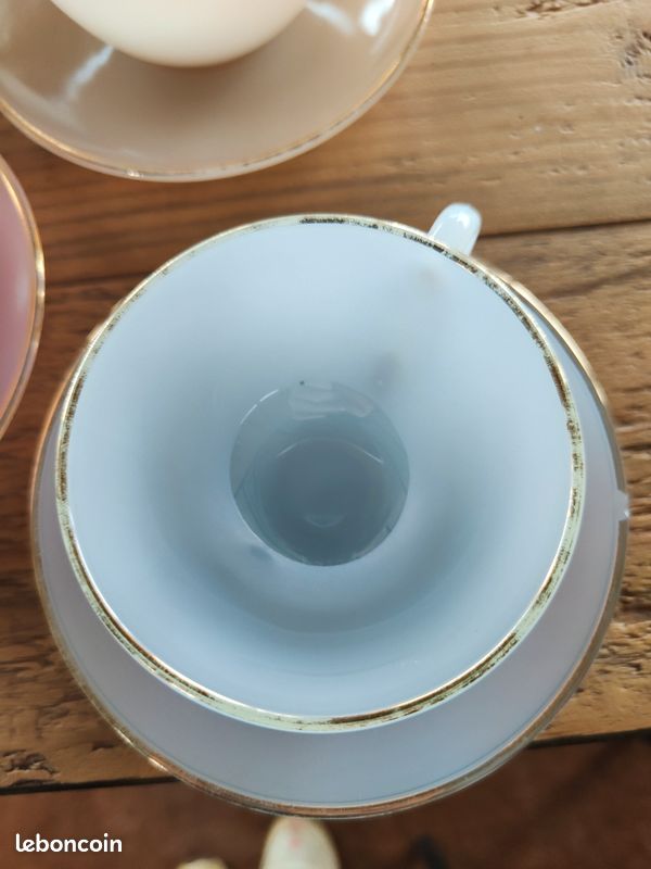 Lot De 6 Tasses à Café Arcopal 8cl - Blanc Empilable - Idéal Bar Ou Resto