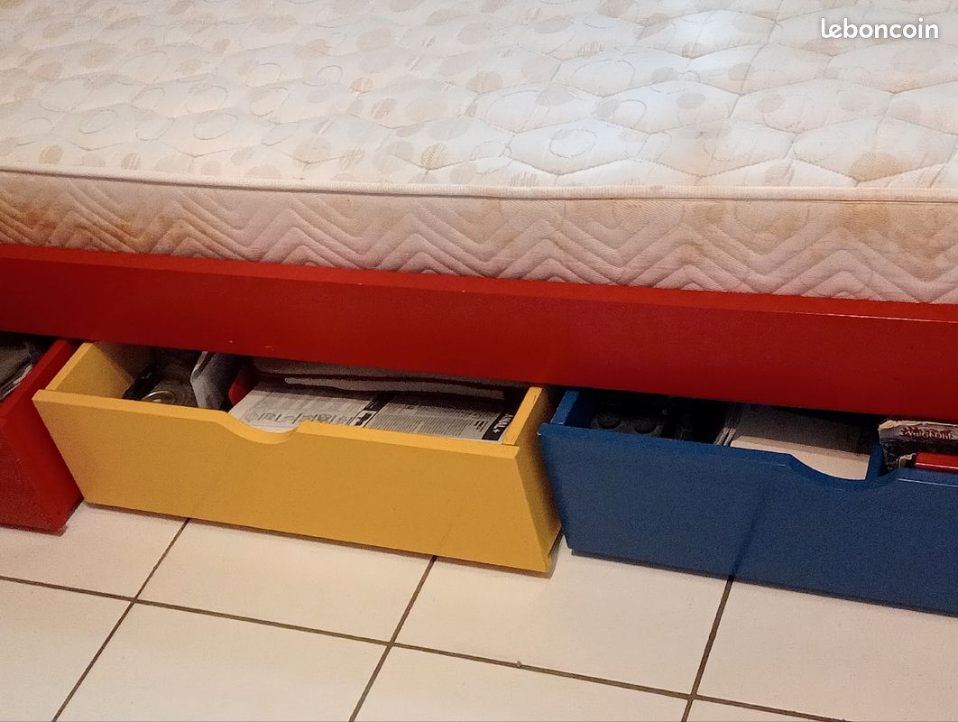 Lit tiroir+matelas+sommier (image 1)