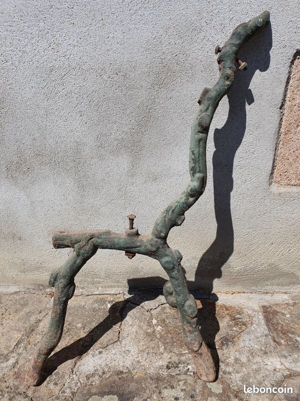 Pieds très anciens de banc, style 1900 (image 1)