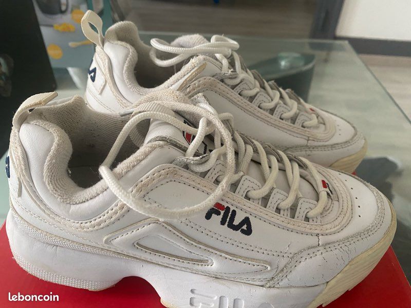 Chaussure Fila Fille Fila Basket Disruptor Chaussure Fila Beige