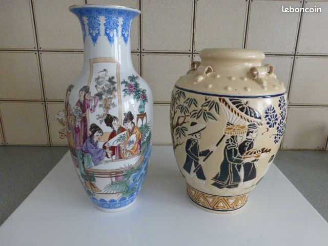 Lot de 2 vases chinois (image 1)