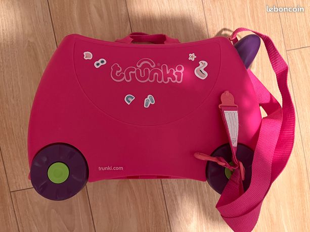 Valise à roulettes - Trunki Ride-on Rose