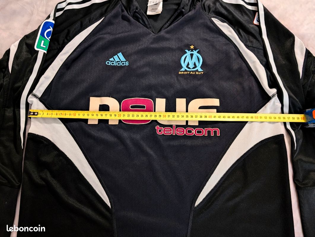 Maillot OM neuf 2005 - autographe Barthez - Collection