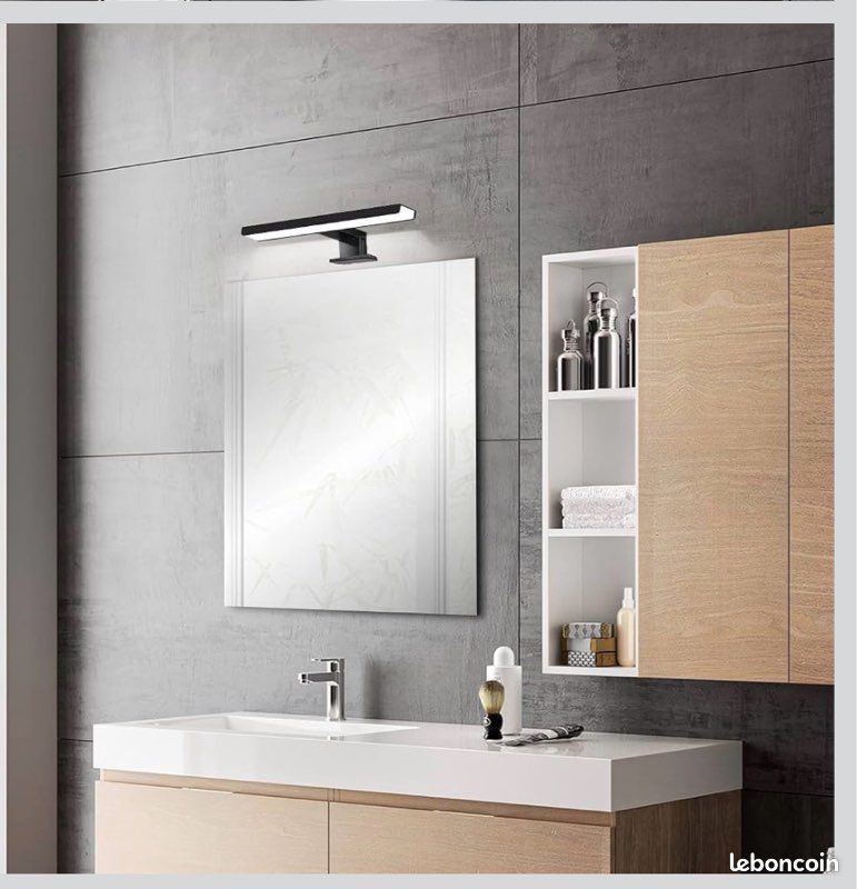 Lampe Applique Miroir Sdb LED noire NEUVE (image 12)
