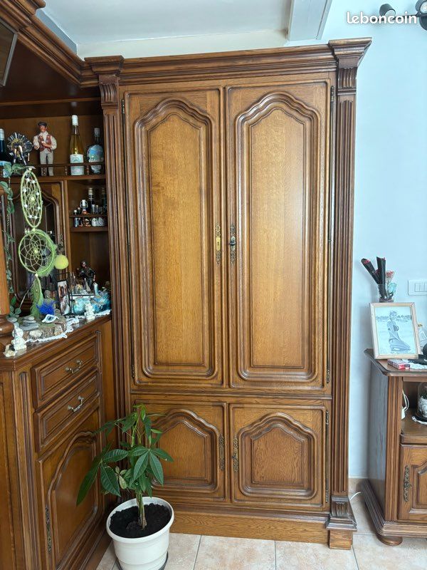 Buffet en bois+ bar (image 2)