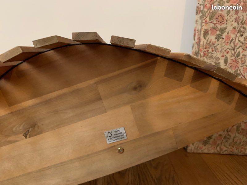 Chaise longue à bascule JAVA pliable en bois (image 3)