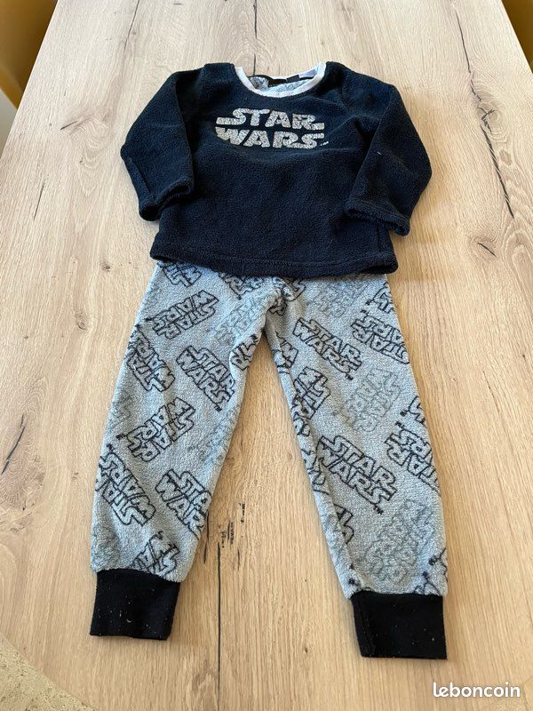 Pyjama Star Wars en jersey bleu nuit - Star Wars Pyjama Star Wars en jersey bleu nuit - Star Wars